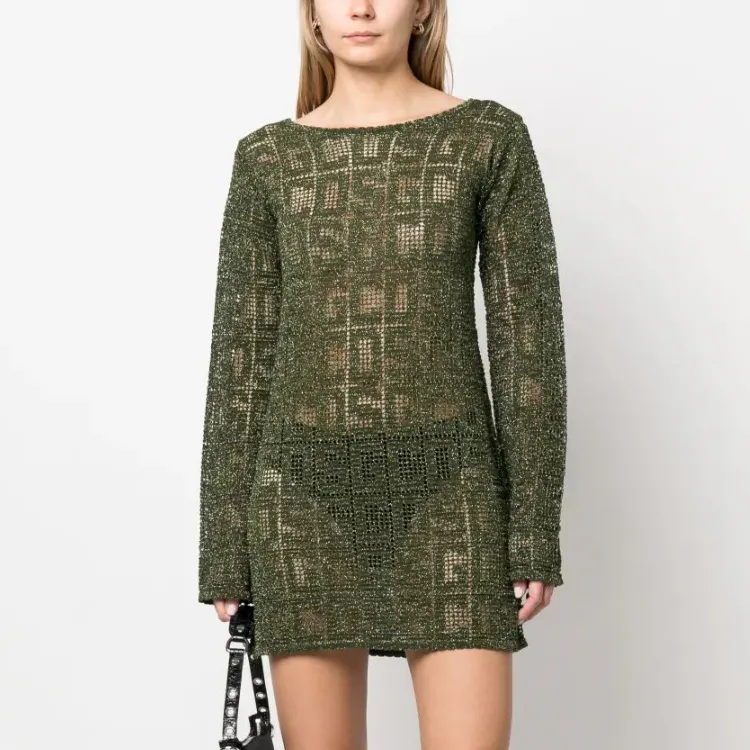 GCDS Monogram knit Minidress-1