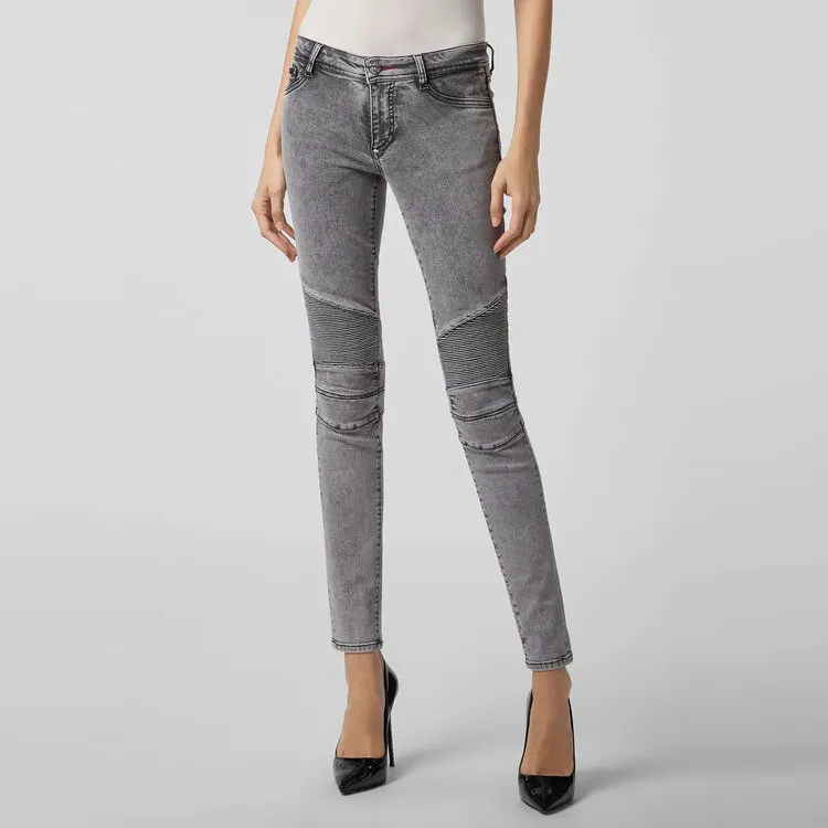 PHILIPP PLEIN Acid wash Skinny Jeggings-2