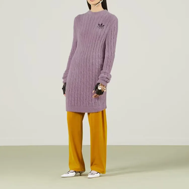 GUCCI x Adidas FW22 Long Sleeved Dresses Women's Purple-1