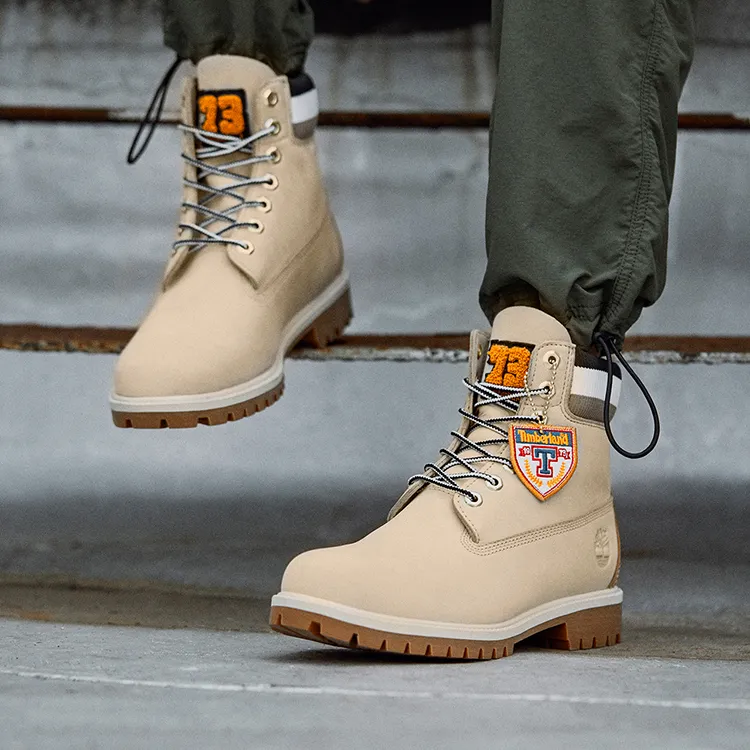 Timberland 6 Inch Heritage Cupsole Boots 'Beige Nubuck With Black'-6