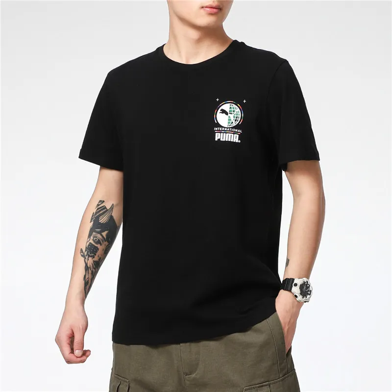 PUMA ESS T Shirts Men Black-4