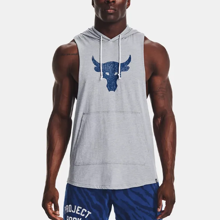 Under Armour Tank Top Men's Heather Light Gray-3