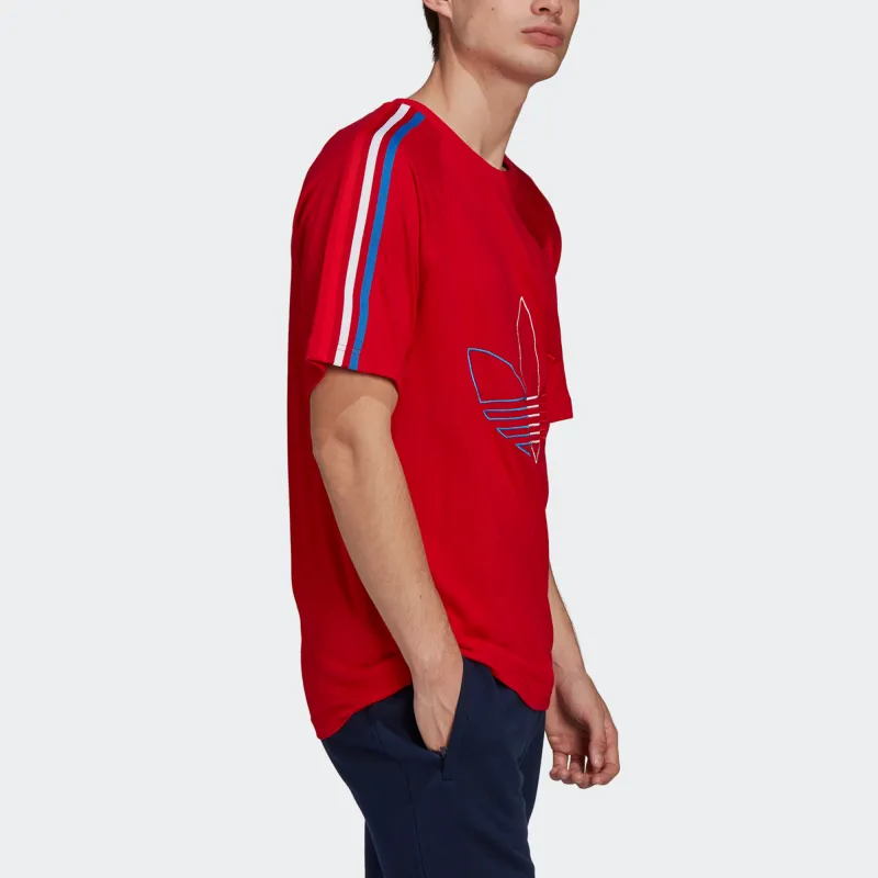 Adidas Originals T Shirt Men's Light Scarlet-3