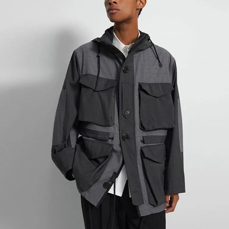 THEORY Jackets Men Gray-2