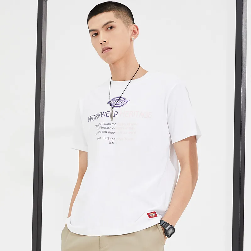 Dickies Straight T Shirt Unisex White-4