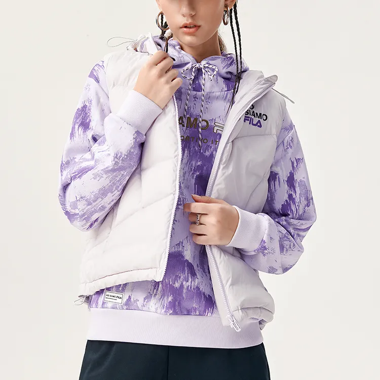 FILA FUSION Vests Women's Light White Purple-5