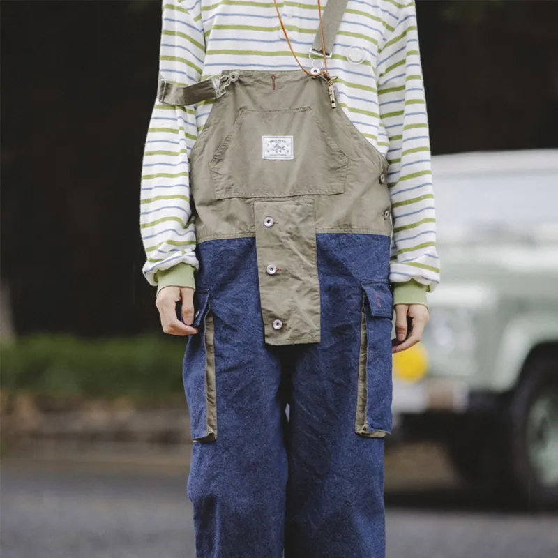 PROS BY CH Overalls Jeans Unisex Army Green-3