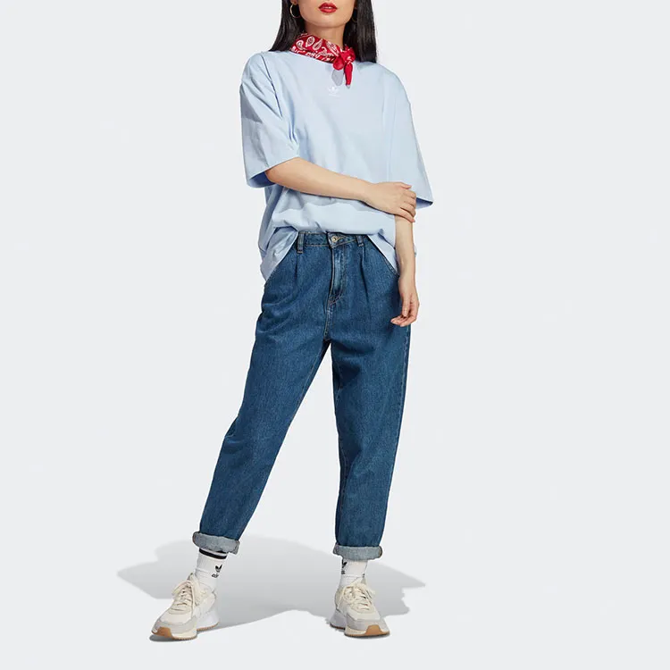 Adidas Regular T Shirt Women's Blue-2