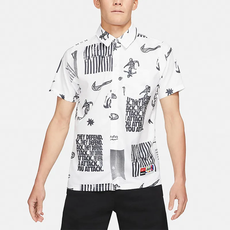 Nike Shirts Men White-3