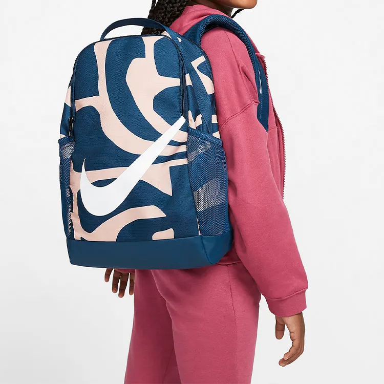 Nike Polyester Backpack Men's Blue/Pink-4