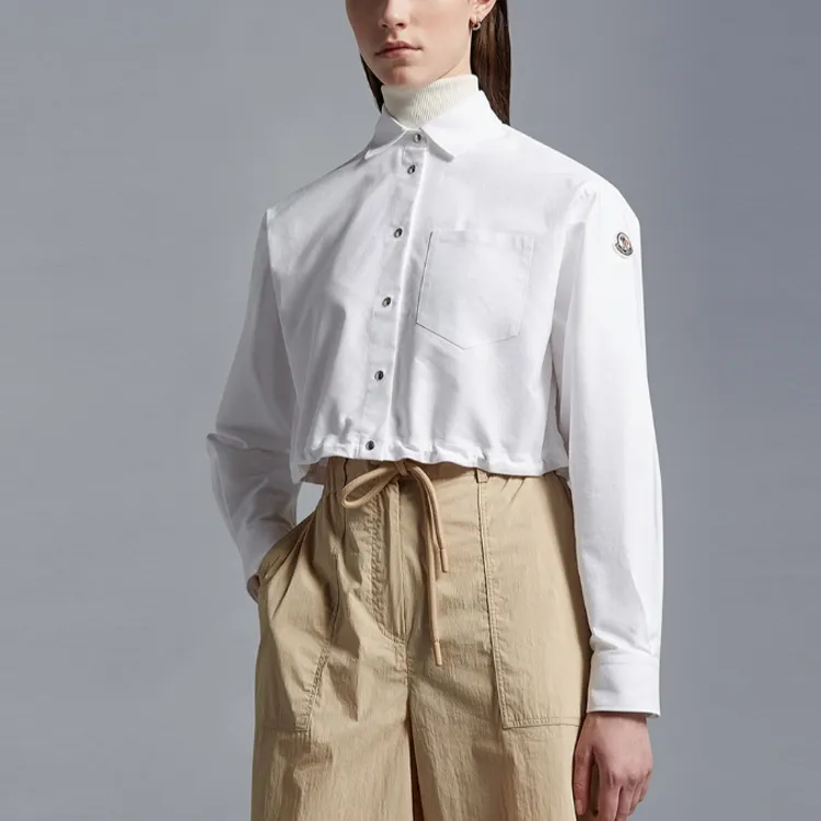 Moncler Cropped Buttoned Shirt-3