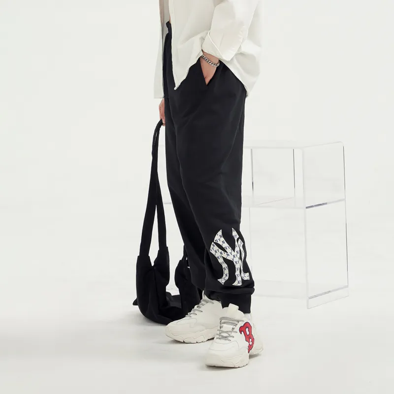 MLB Knitted Sweatpants Unisex Black-4