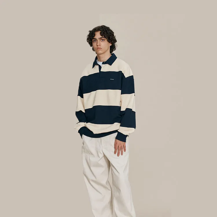 COVERNAT Polo Shirts Unisex Navy Blue-2