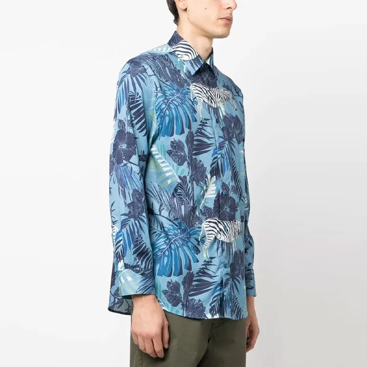 ETRO Tropical Pattern Buttoned Shirt-3