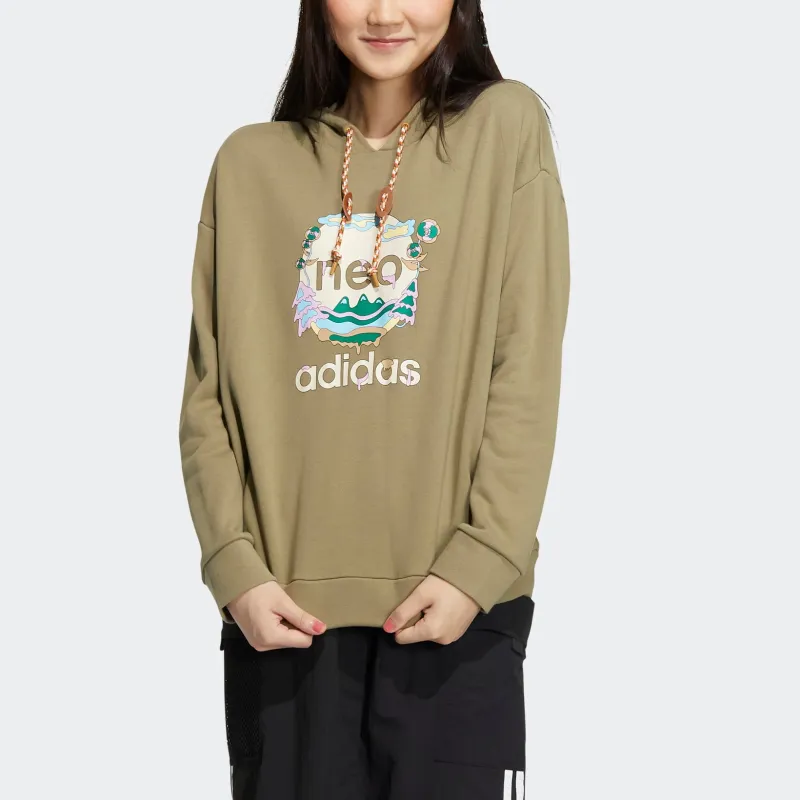 Adidas Neo Sweatshirts Women's Olive Green-1