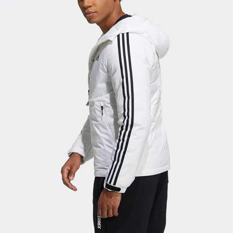 Adidas 3 Stripes Down Jacket Winter Men's White-3
