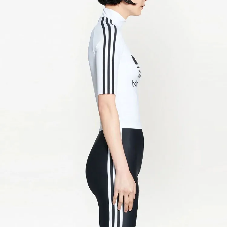 Balenciaga x Adidas Balenciaga X Adidas FW22 Regular T Shirt, Slim Fit Women's White-3