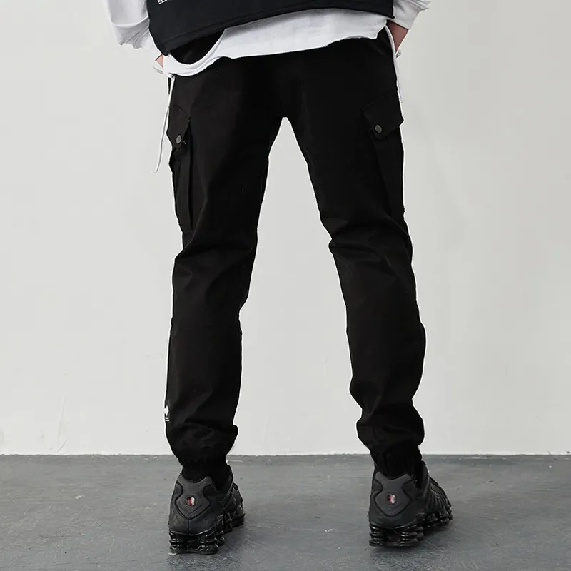 FORCEREPUBLIK Casual Pants Unisex Black-5