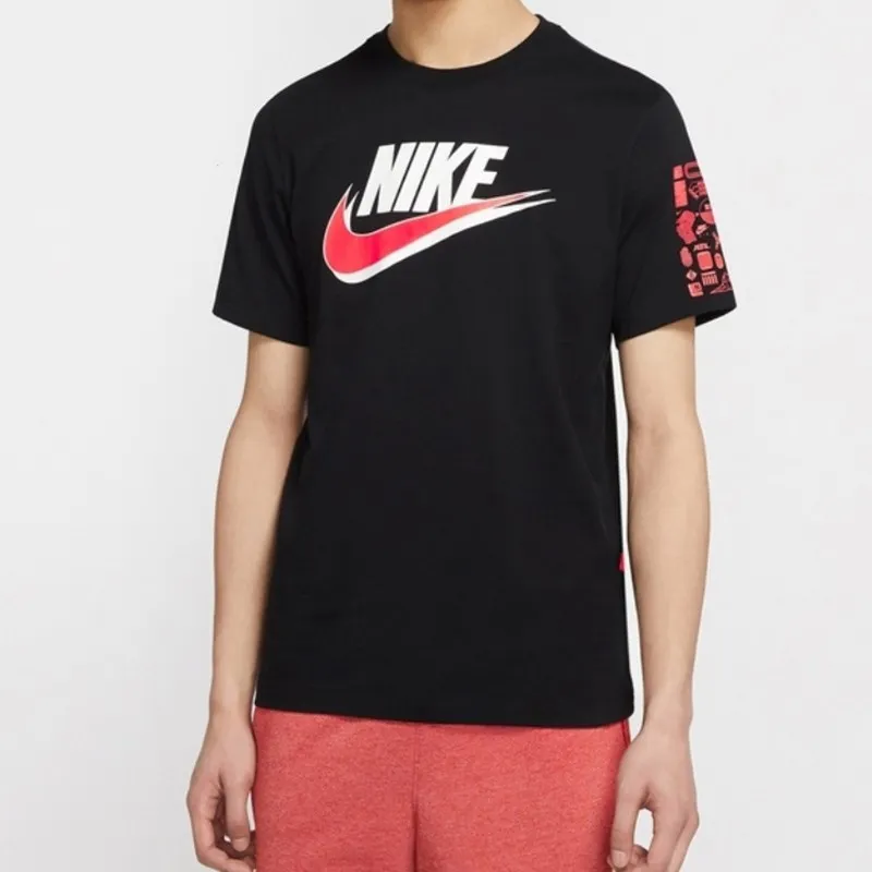 Nike T Shirts Men Black-2
