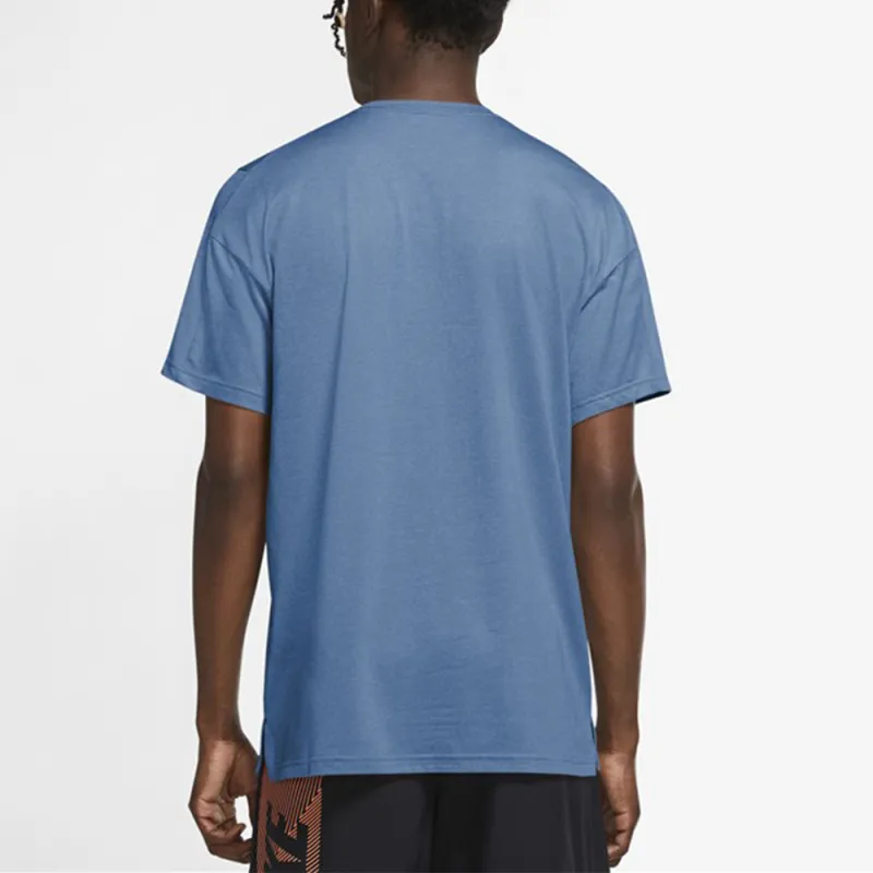 Nike T Shirts Men Sky Blue-3