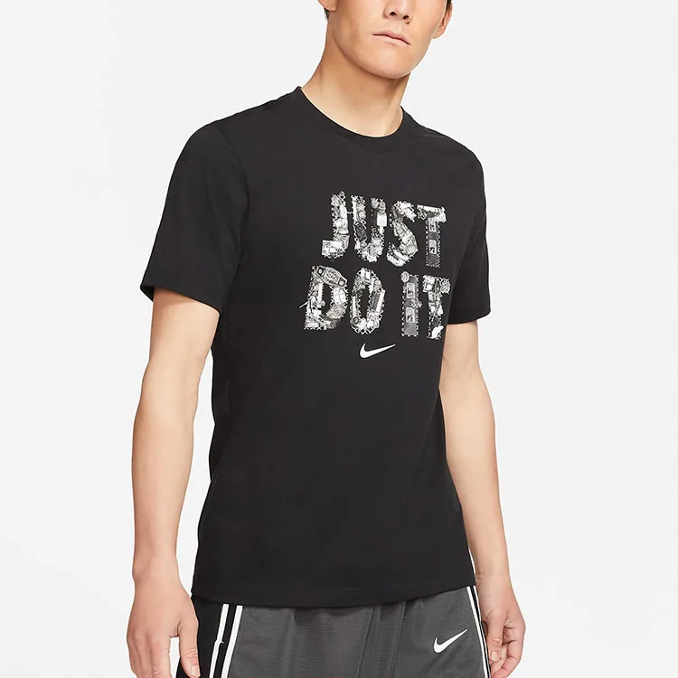 Nike T Shirts Men Black-3