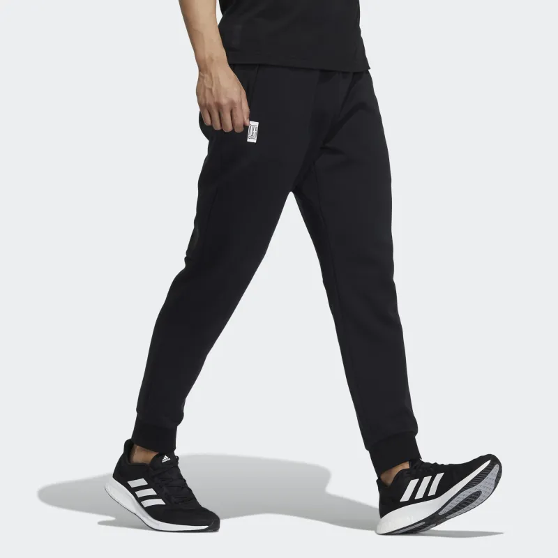 Adidas Knitted Sweatpants Men Black-3