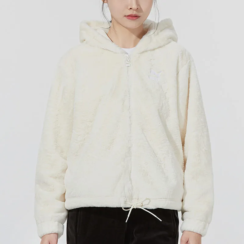 PUMA Jackets Women's Ivory White-2