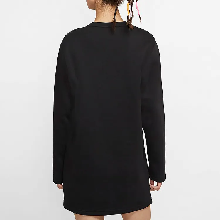 Nike Long Sleeved Dresses Women's Black-3