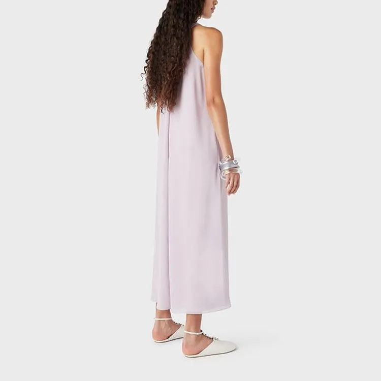 EMPORIO ARMANI SS23 Sleeveless Dress Women's Purple-2
