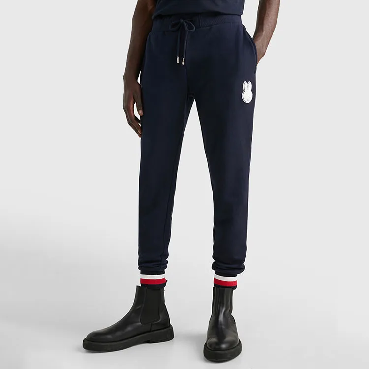 Miffy X Tommy Hilfiger Knitted Sweatpants Unisex Navy Blue-2