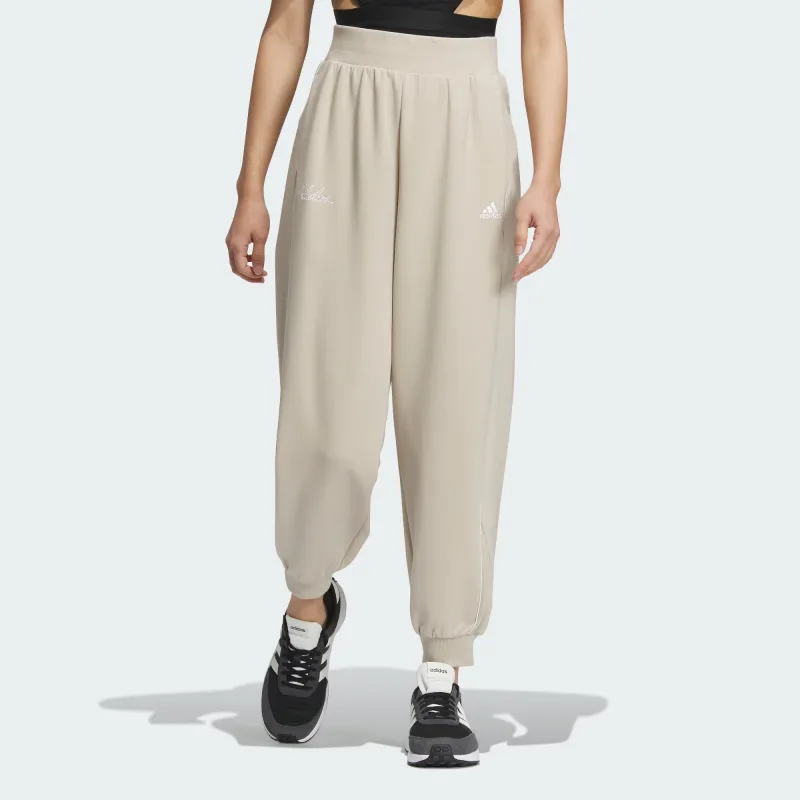 Adidas Knitted Sweatpants Women's Light Umber-2
