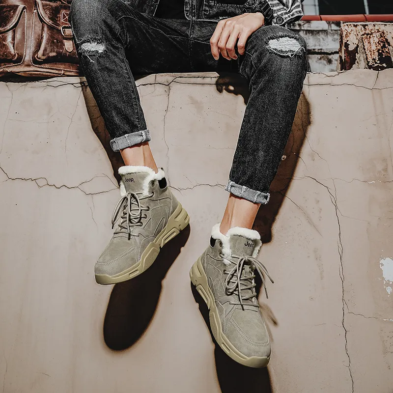 Jeep Martin Boots Men Sand-6