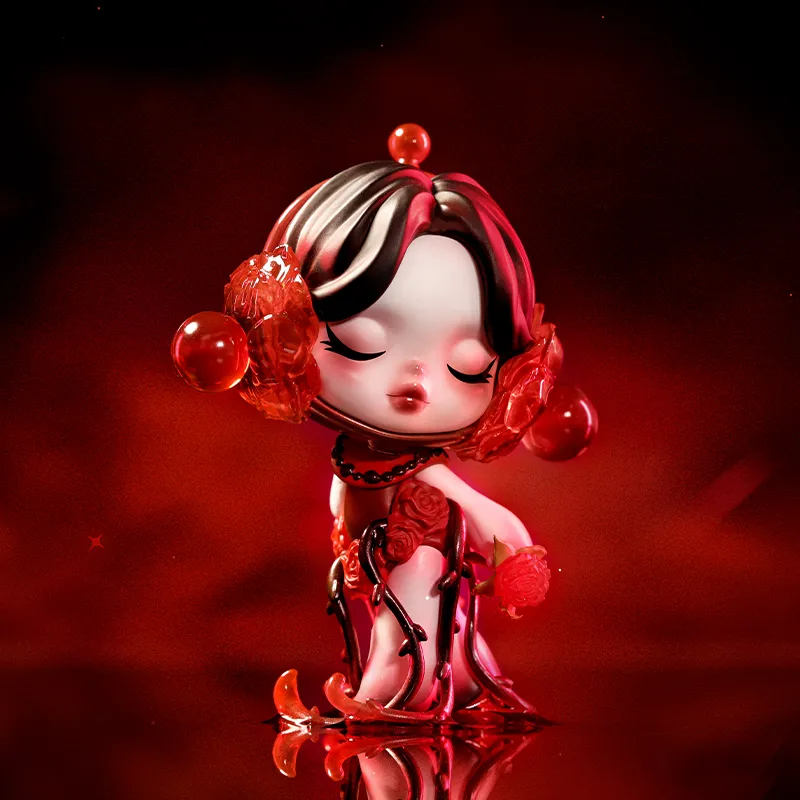 POP MART SKULLPANDA Valentine's Day Limited Edition Figure Hang Tag Box 9cm-3