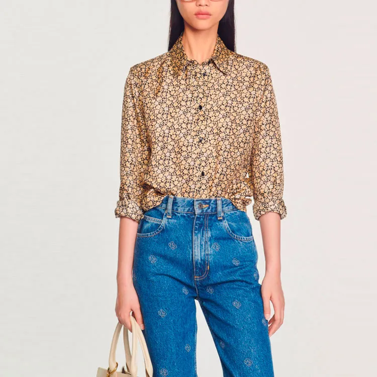 Sandro Shirts Women's Beige Yellow-3
