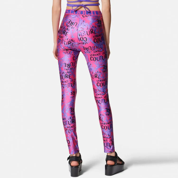 VERSACE JEANS COUTURE SS23 Leggings Women's Pink-3
