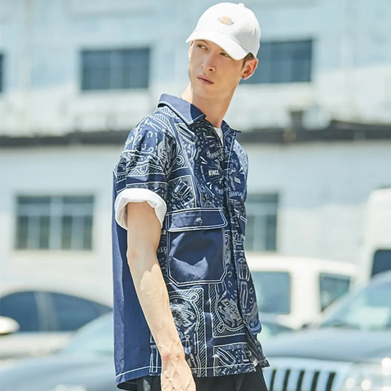 Dickies Shirts Men Marine Blue-6