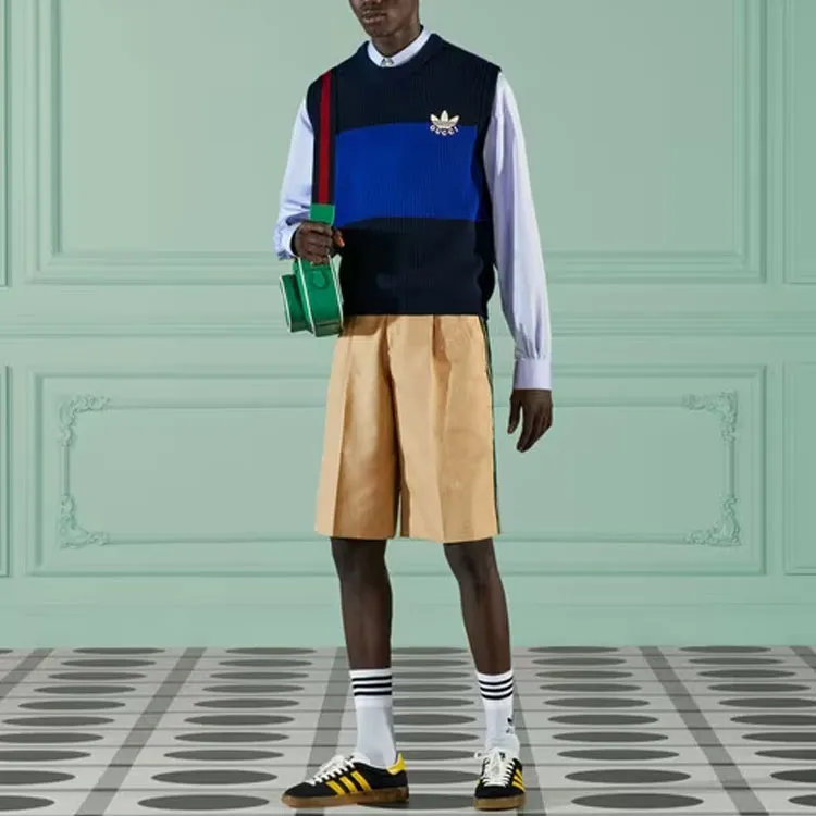 GUCCI x Adidas GUCCI X ADIDAS Collaboration FW22 Casual Shorts Men's Khaki-1