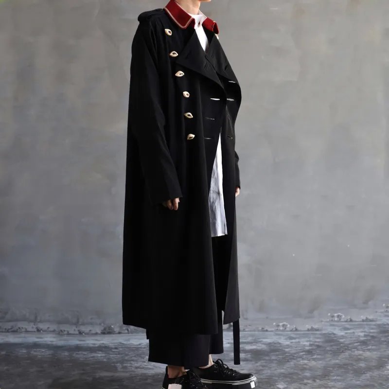 Yohji Yamamoto Trench Coats Men Black-5