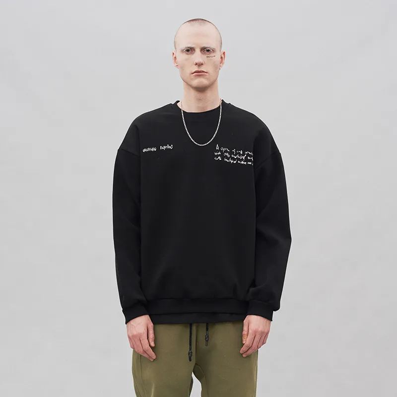 Organic Emotion Crew Neck Loose Fit Heavyweight Sweatshirt Unisex-2