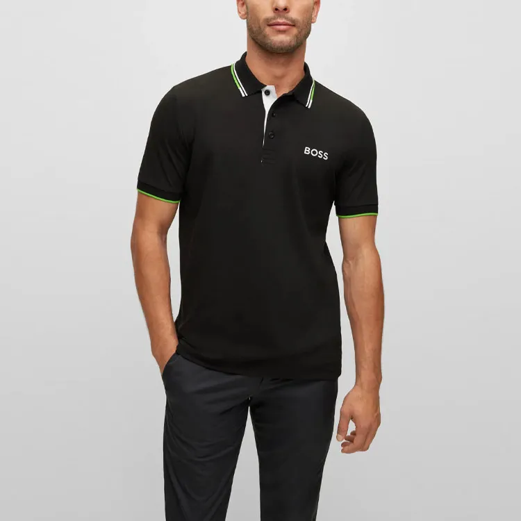HUGO BOSS Polo Shirts Men Black-3