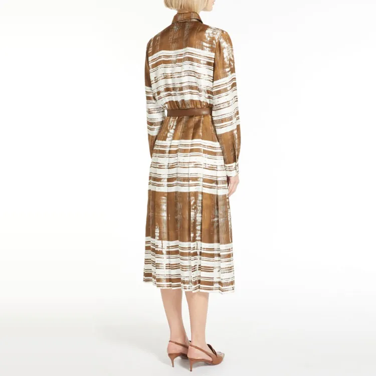 MaxMara Long Sleeved Dresses Women's Brown-2