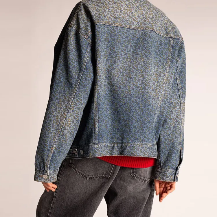 Balenciaga SS23 Denim Jacket Loose Fit Style Men's Blue-2
