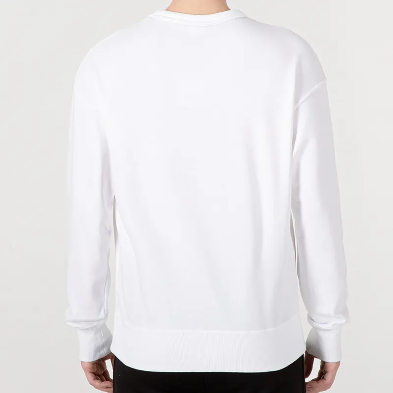 PUMA EMB Centre Logo Crew Sweatshirt Unisex White-3