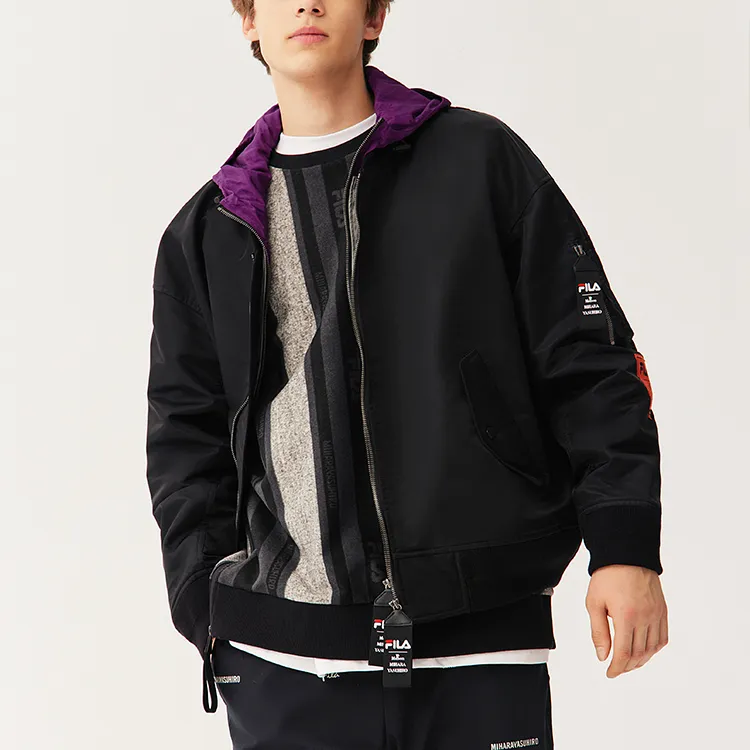 Mihara Yasuhiro X FILA MIHARA YASUHIRO Collaboration Collection Jackets Men Jet Black-5