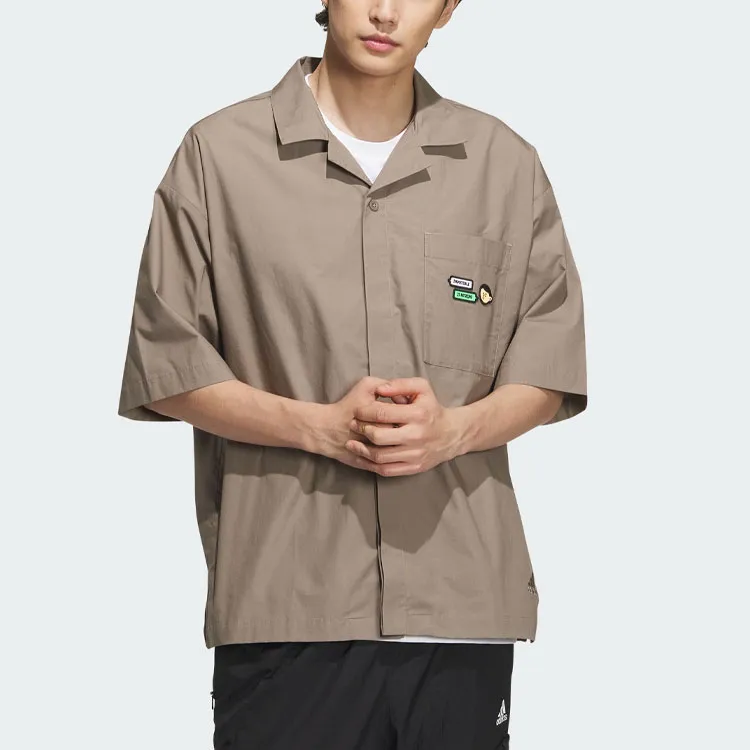 Adidas X SEEBIN Co branded SS23 Shirts Unisex Light Gray Brown-1