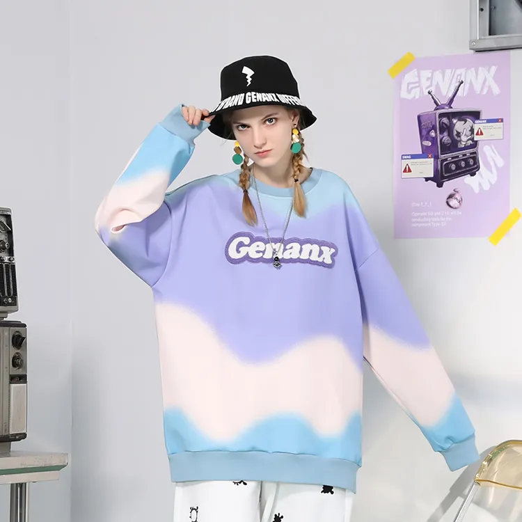 GENANX Crew Neck Loose Fit Sweatshirt Unisex-9