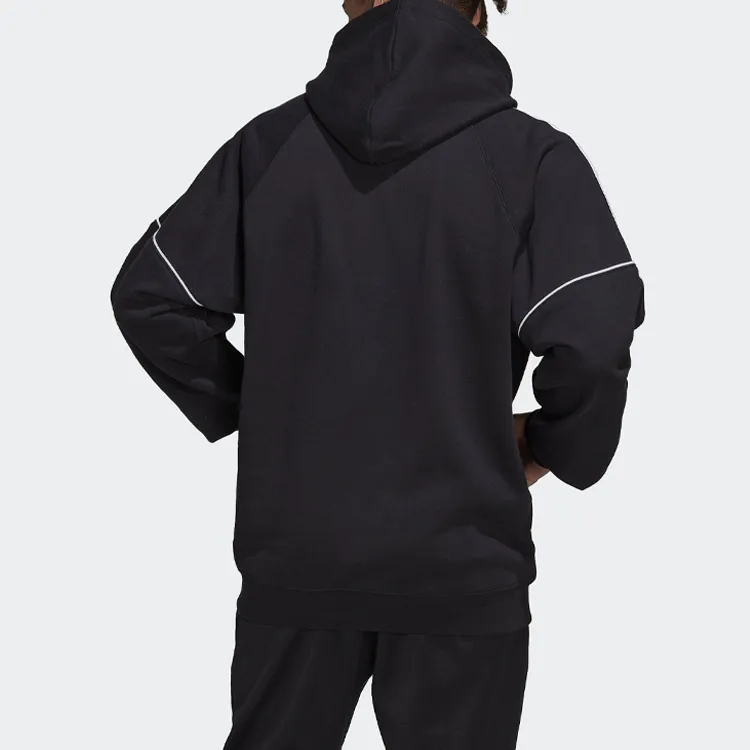 Adidas Three-stripe Cotton Hoodie-2