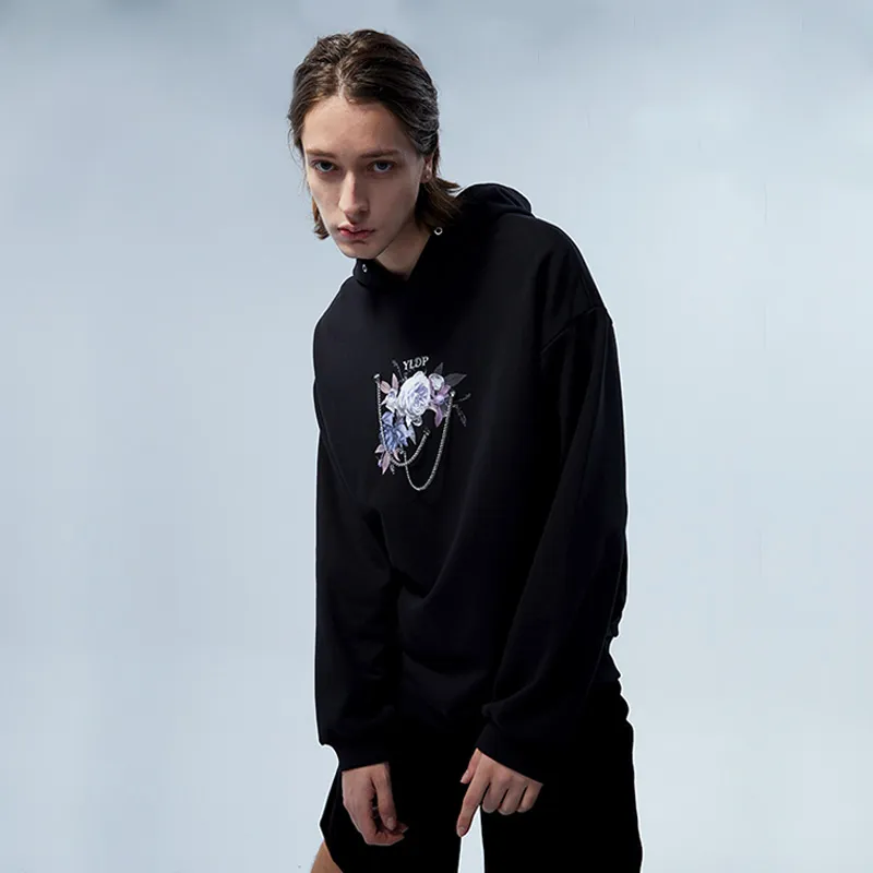 YLDP Sweatshirts Unisex Black-4