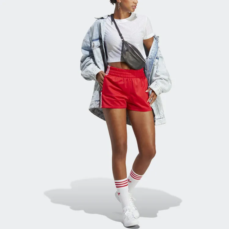 Adidas Originals Casual Shorts Women's Red-1
