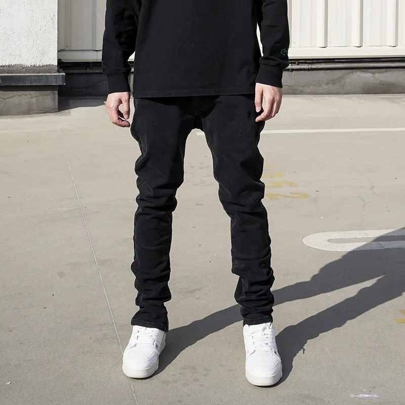 P.M.W FW21 Straight Jeans Men's Black-2
